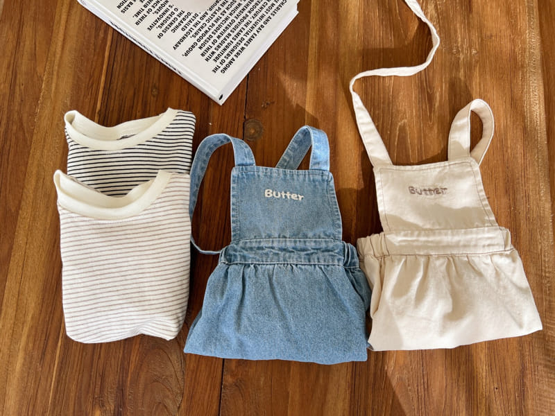 Bebe Nine - Korean Baby Fashion - #babyfashion - Bebe B Butter Dungarees Skirt - 5