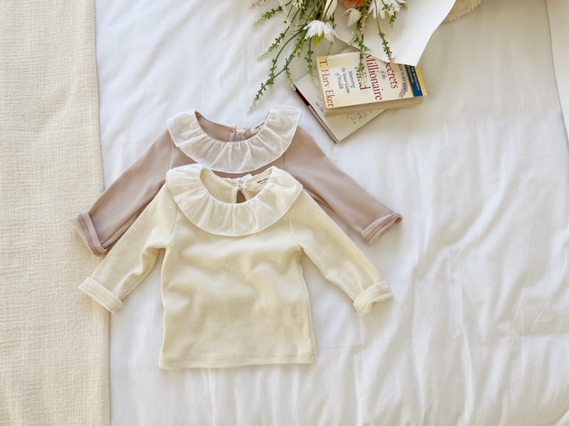Bebe Nine - Korean Baby Fashion - #babyfashion - Bebe B Yomi Donka Frill Blouse - 9