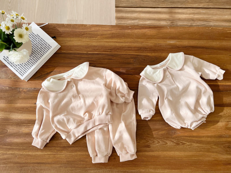 Bebe Nine - Korean Baby Fashion - #babyfever - Bebe B Circle Sera Top Bottom Set - 9