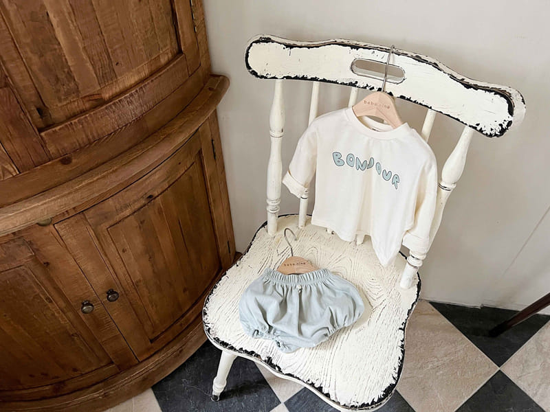 Bebe Nine - Korean Baby Fashion - #babyfever - Bebe B Bonju Top Bottom Set