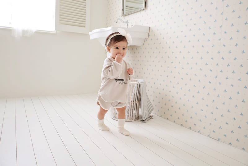 Bebe Nine - Korean Baby Fashion - #babygirlfashion - Bebe B Rabbit Play Top Bottom Set - 9