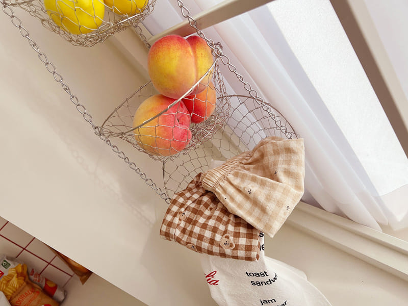 Bebe Nine - Korean Baby Fashion - #babyoninstagram - Bebe B Bear Check Bloomers - 5