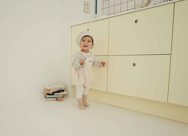 Bebe Nine - Korean Baby Fashion - #babyootd - Bebe B Butter Dungarees Bloomers - 9