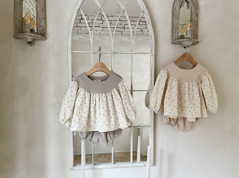 Bebe Nine - Korean Baby Fashion - #babyoninstagram - Bebe B Herb Top Bottom Set - 4