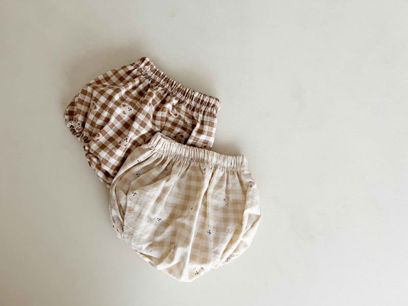 Bebe Nine - Korean Baby Fashion - #babyoutfit - Bebe B Bear Check Bloomers - 7