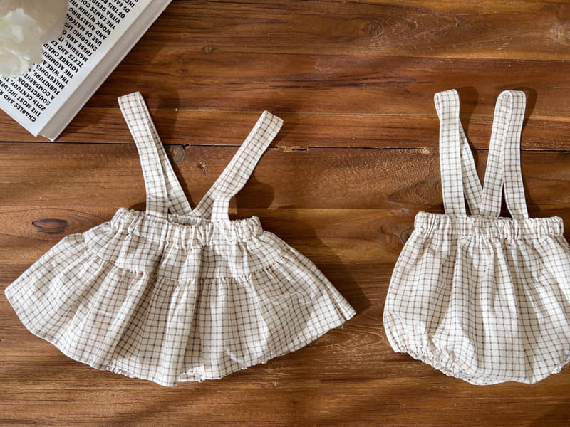 Bebe Nine - Korean Baby Fashion - #babyoutfit - Bebe B Potto Bloomers Dungarees - 5
