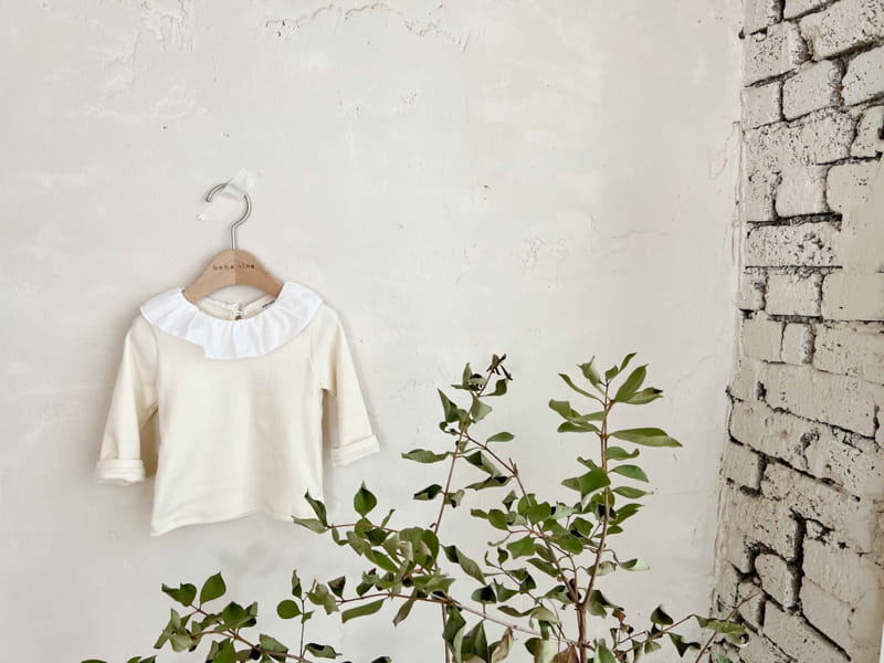 Bebe Nine - Korean Baby Fashion - #babyoutfit - Bebe B Yomi Donka Frill Blouse