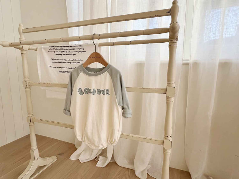 Bebe Nine - Korean Baby Fashion - #babyoutfit - Bebe B Bonju Raglan Body Suit - 10