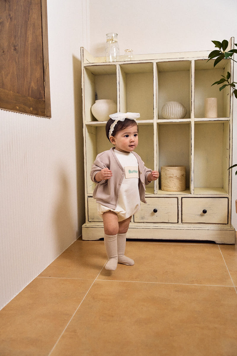 Bebe Nine - Korean Baby Fashion - #babywear - Bebe B Waffle Patch Body Suit - 9