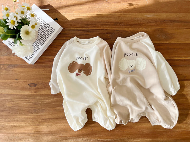 Bebe Nine - Korean Baby Fashion - #babywear - Bebe B Puppy Raglan Body Suit - 4