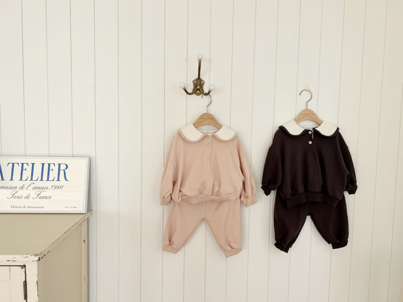 Bebe Nine - Korean Baby Fashion - #onlinebabyboutique - Bebe B Circle Sera Top Bottom Set - 2