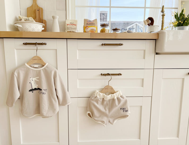 Bebe Nine - Korean Baby Fashion - #onlinebabyboutique - Bebe B Rabbit Play Top Bottom Set