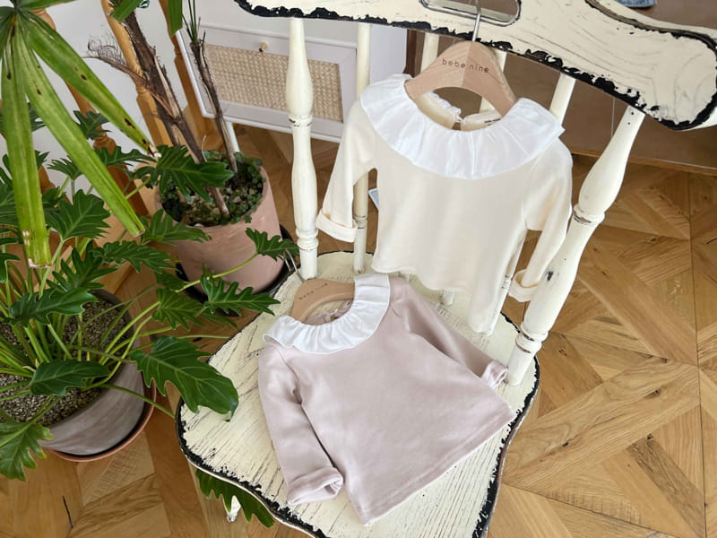 Bebe Nine - Korean Baby Fashion - #onlinebabyboutique - Bebe B Yomi Donka Frill Blouse - 3