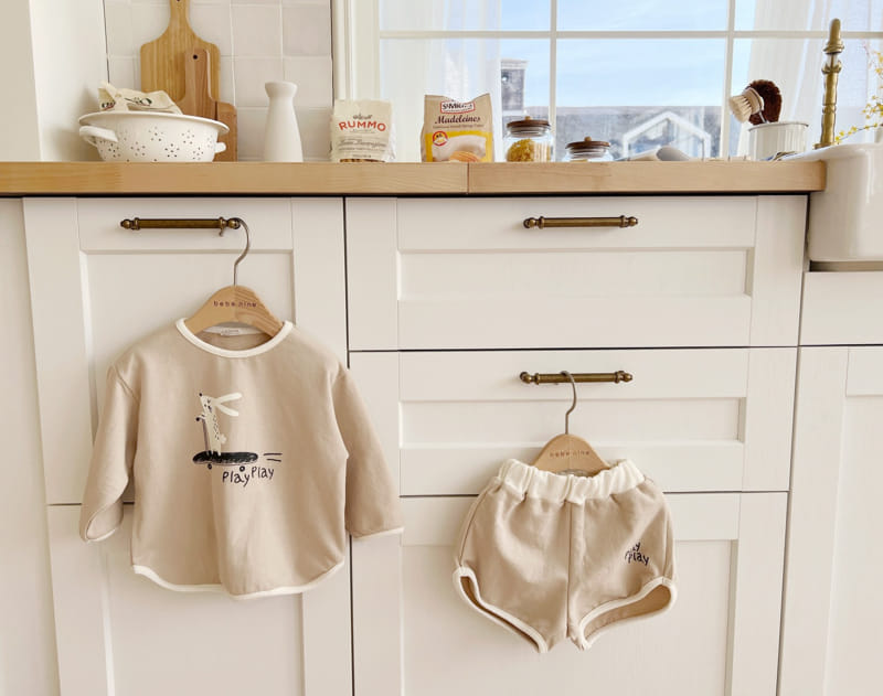 Bebe Nine - Korean Baby Fashion - #onlinebabyshop - Bebe B Rabbit Play Top Bottom Set - 2