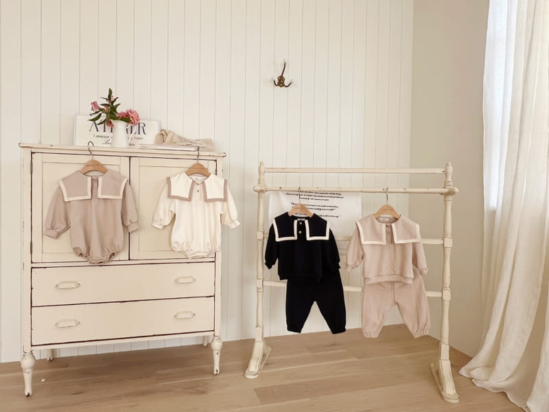 Bebe Nine - Korean Baby Fashion - #onlinebabyshop - Bebe B Classic Collar Body Suit - 10