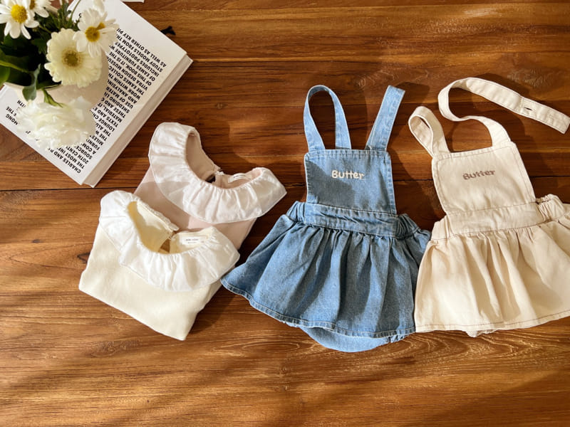 Bebe Nine - Korean Baby Fashion - #smilingbaby - Bebe B Butter Dungarees Skirt
