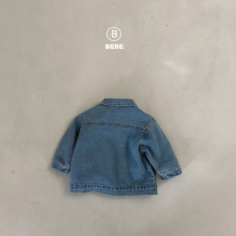 Bella Bambina - Korean Baby Fashion - #babyclothing - Bebe Shadow Denim Jacket - 5