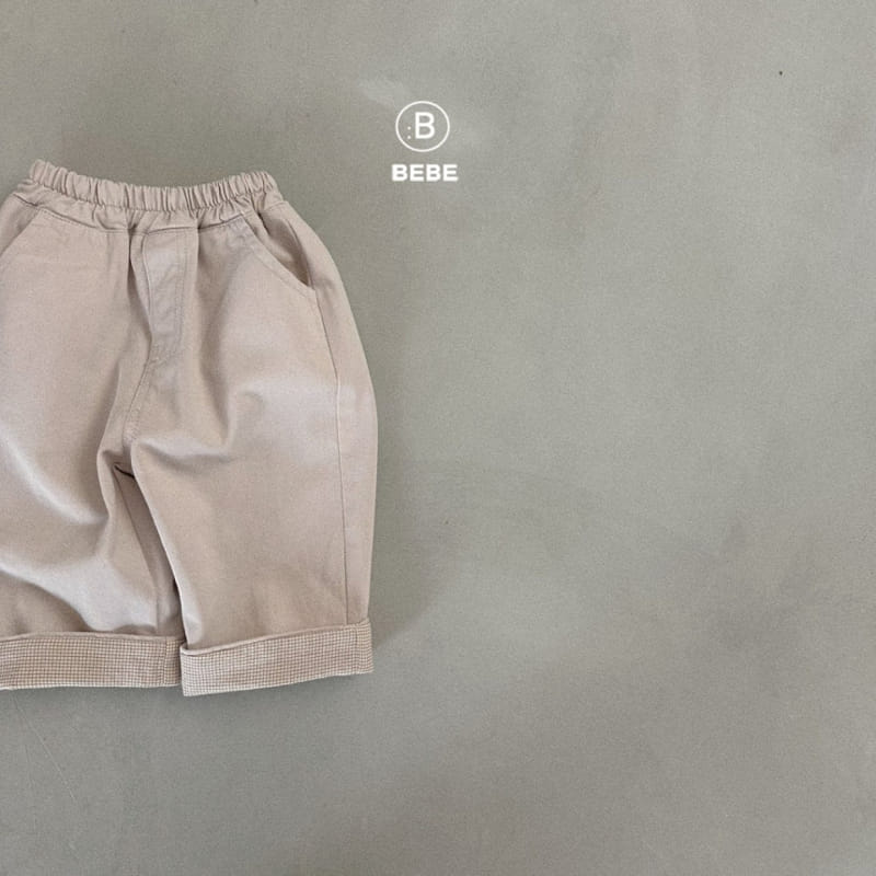 Bella Bambina - Korean Baby Fashion - #babyclothing - Bebe Check Rolling Pants - 3