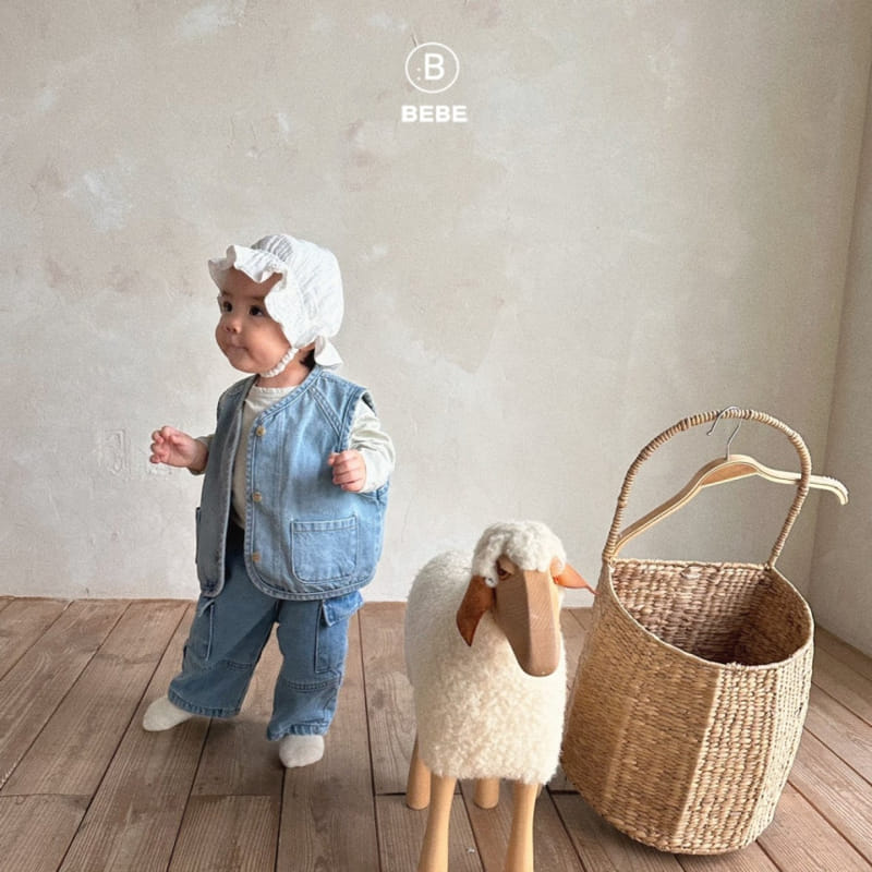 Bella Bambina - Korean Baby Fashion - #babyfever - Bebe Gunbbang Denim Pants - 8