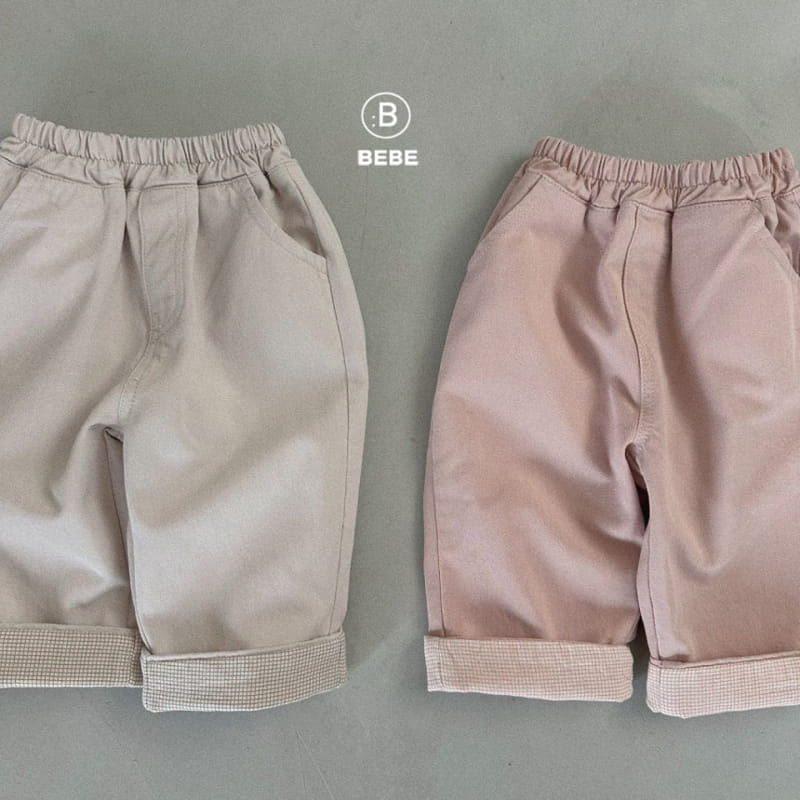 Bella Bambina - Korean Baby Fashion - #babyoutfit - Bebe Check Rolling Pants - 10