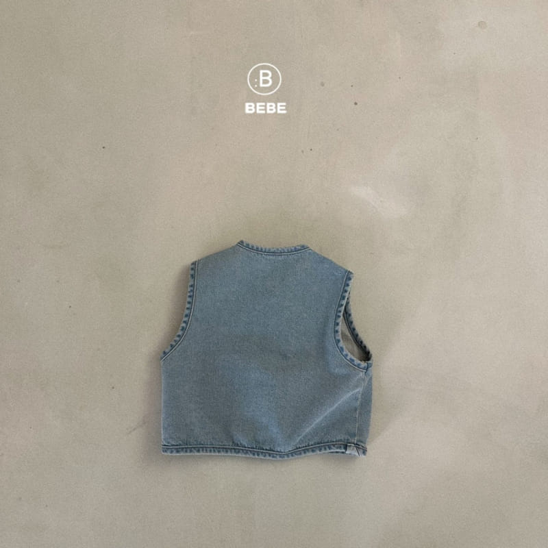 Bella Bambina - Korean Baby Fashion - #onlinebabyboutique - Bebe Denim Vest - 5