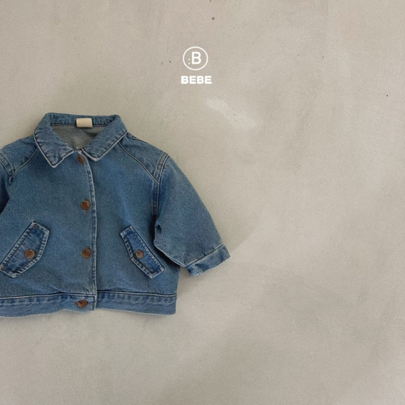Bella Bambina - Korean Baby Fashion - #smilingbaby - Bebe Shadow Denim Jacket - 2