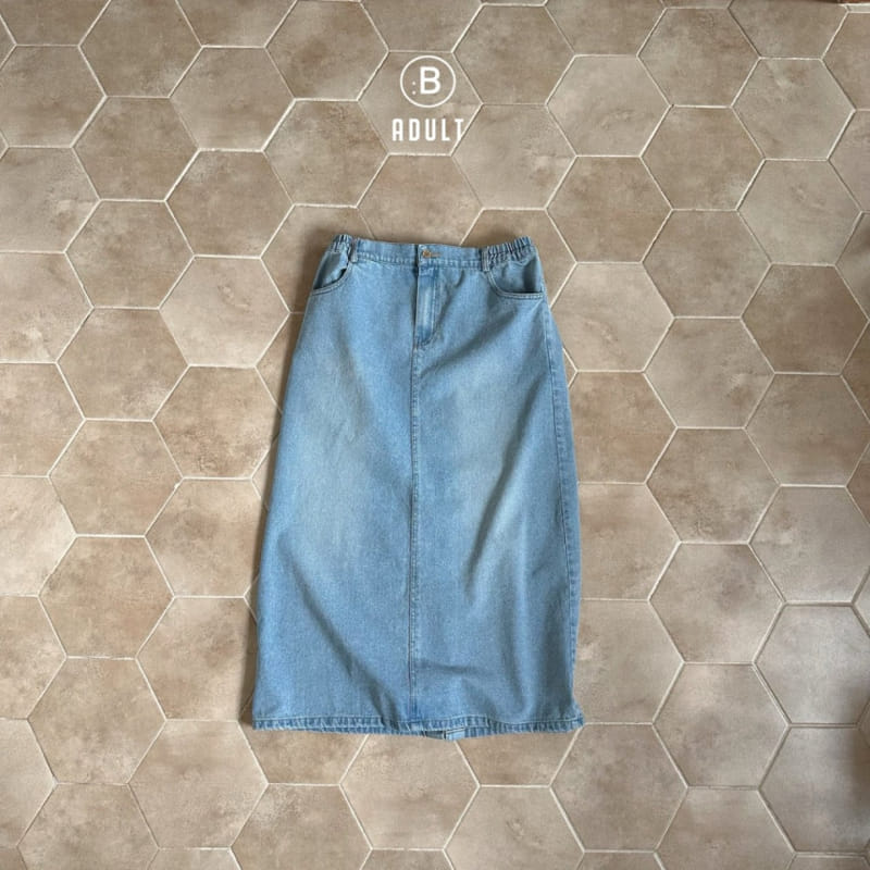 Bella Bambina - Korean Women Fashion - #momslook - Adult Gogo Long Denim Skirt