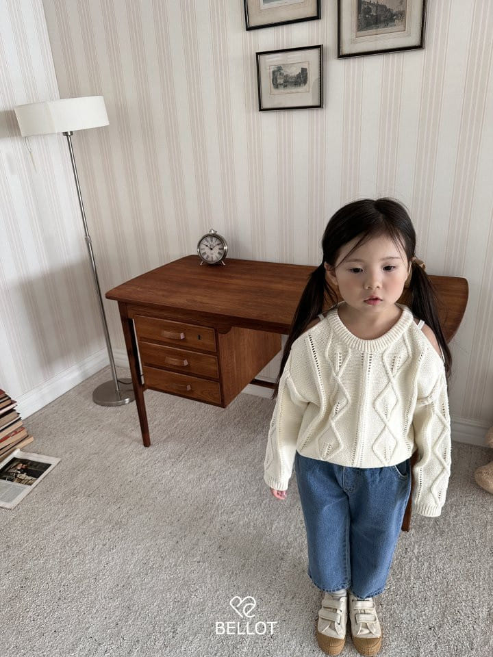 Bellot - Korean Children Fashion - #fashionkids - Shoulder Knit - 3