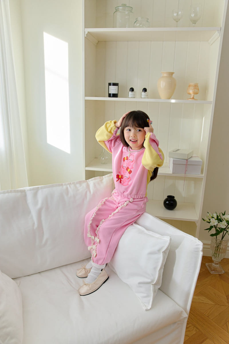 Berry Berry - Korean Children Fashion - #Kfashion4kids - I'm So Excited Top Bottom Set - 5