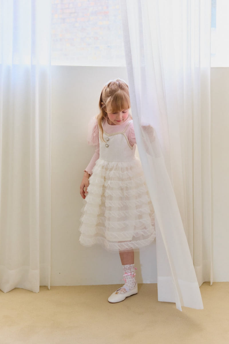 Berry Berry - Korean Children Fashion - #childofig - Raum Tweed One-Piece - 7