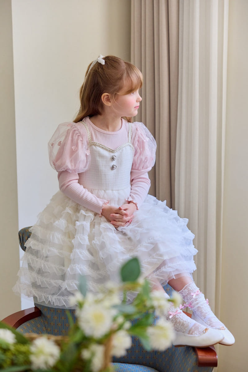 Berry Berry - Korean Children Fashion - #littlefashionista - Raum Tweed One-Piece - 3