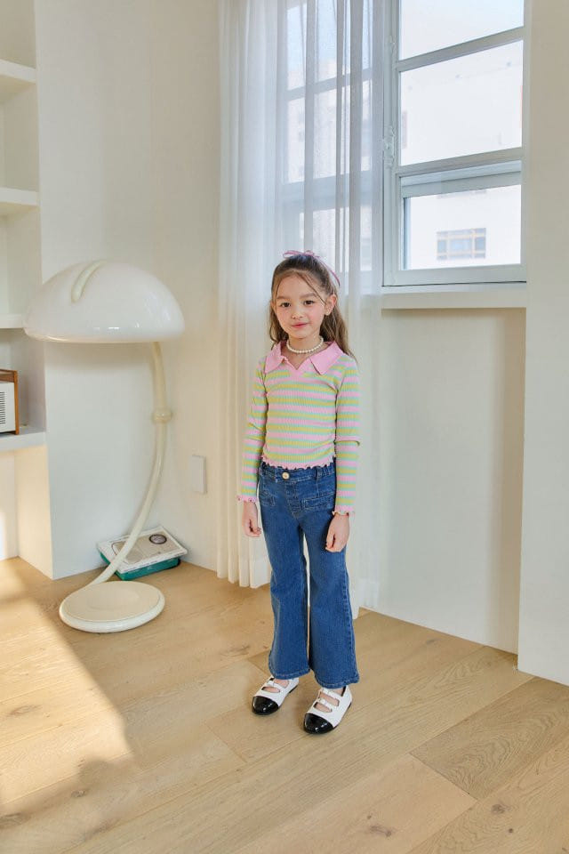 Berry Berry - Korean Children Fashion - #todddlerfashion - Faure Collar Tee - 4