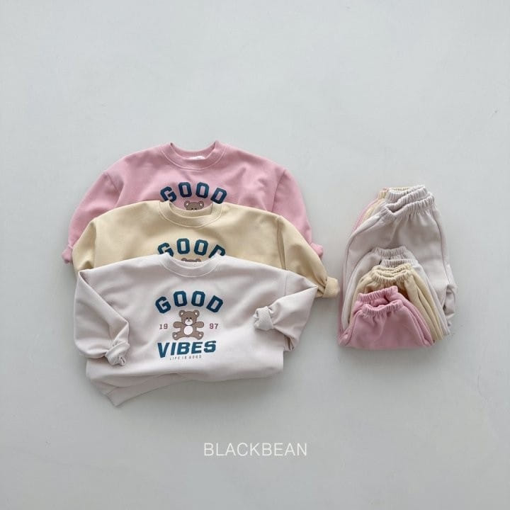 Black Bean - Korean Children Fashion - #fashionkids - Vibe Top Bottom Set - 2