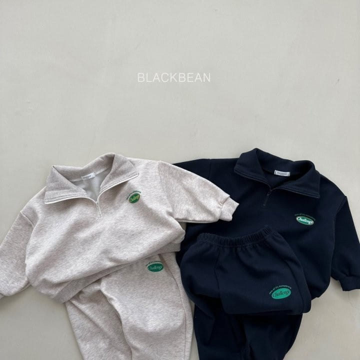 Black Bean - Korean Children Fashion - #kidsshorts - Urban Top Bottom Set - 9