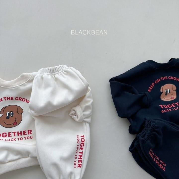 Black Bean - Korean Children Fashion - #kidsstore - Lucky Top Bottom Set - 8