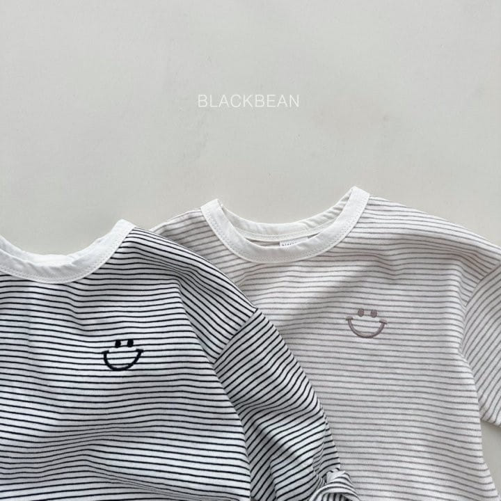 Black Bean - Korean Children Fashion - #prettylittlegirls - Brown Piping Tee - 3
