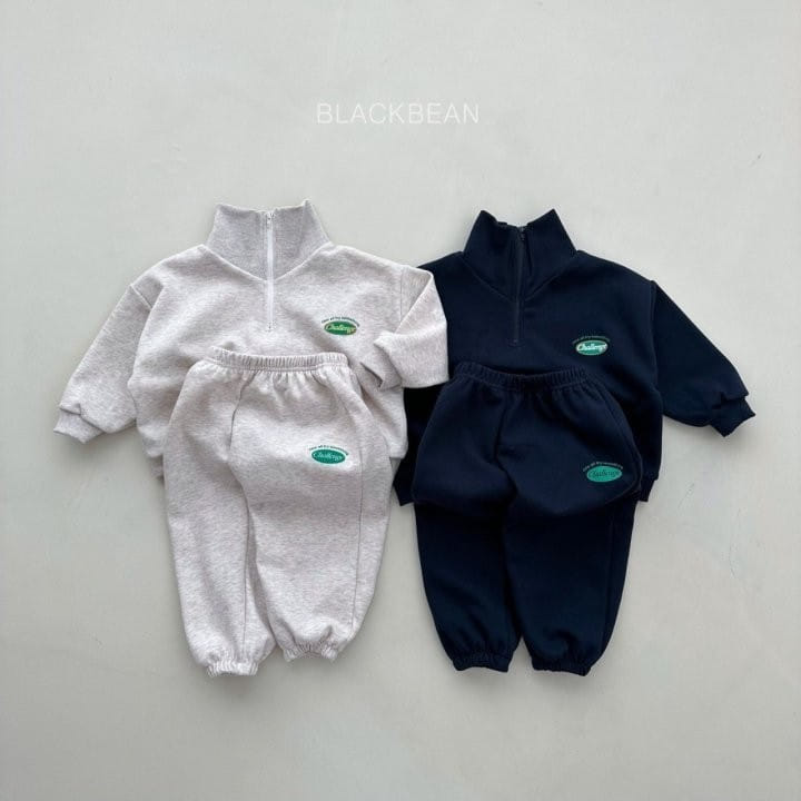 Black Bean - Korean Children Fashion - #toddlerclothing - Urban Top Bottom Set - 2