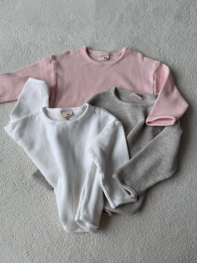Bon Bon Butik - Korean Children Fashion - #childofig - Waffle Basic Tee - 3