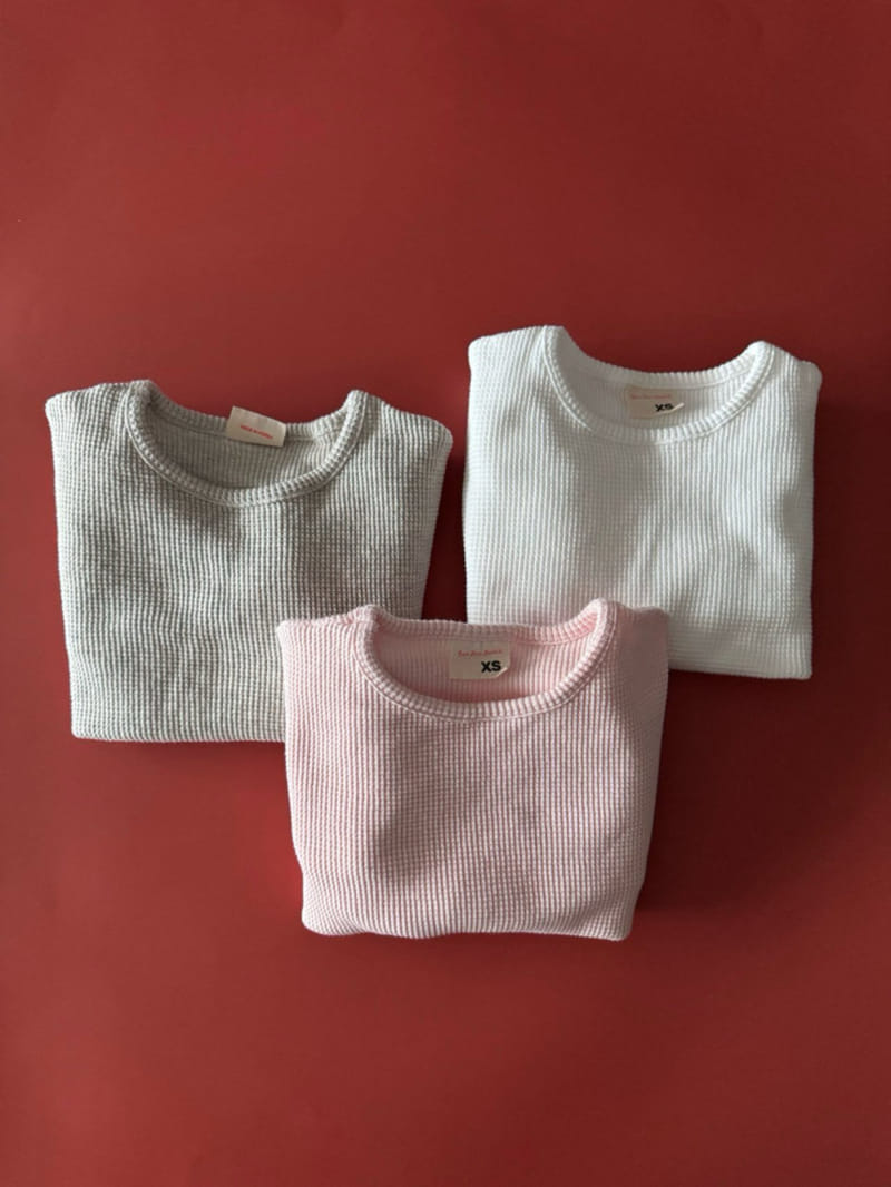 Bon Bon Butik - Korean Children Fashion - #toddlerclothing - Waffle Basic Tee