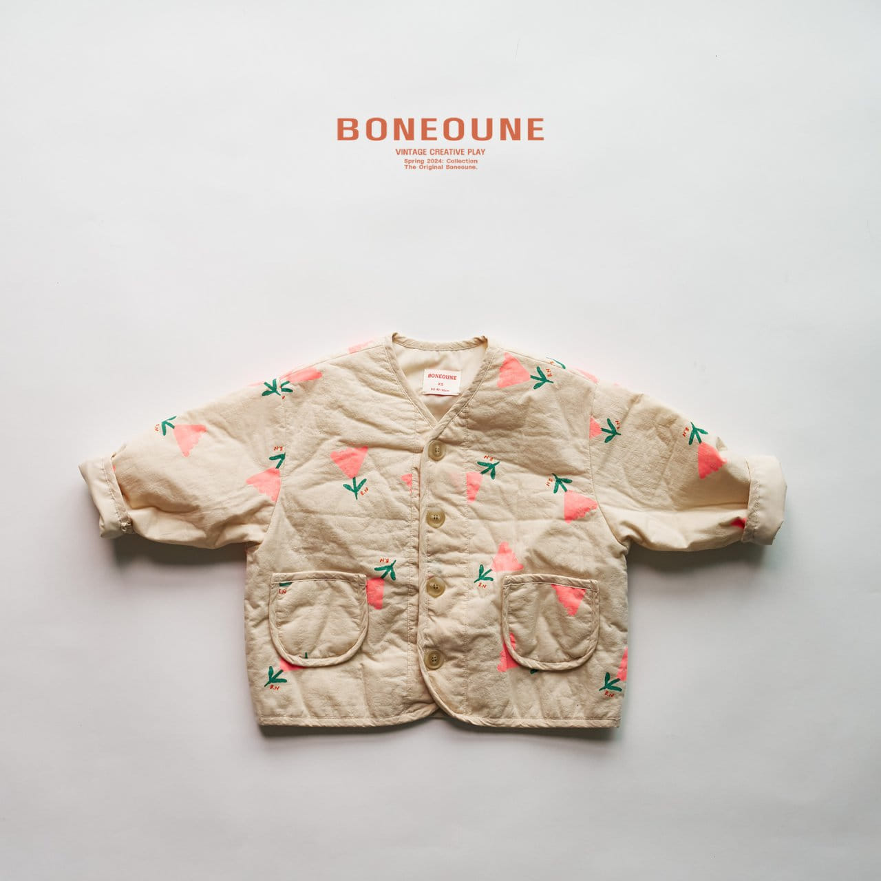 Boneoune - Korean Children Fashion - #childofig - Triangle Flower Overlap