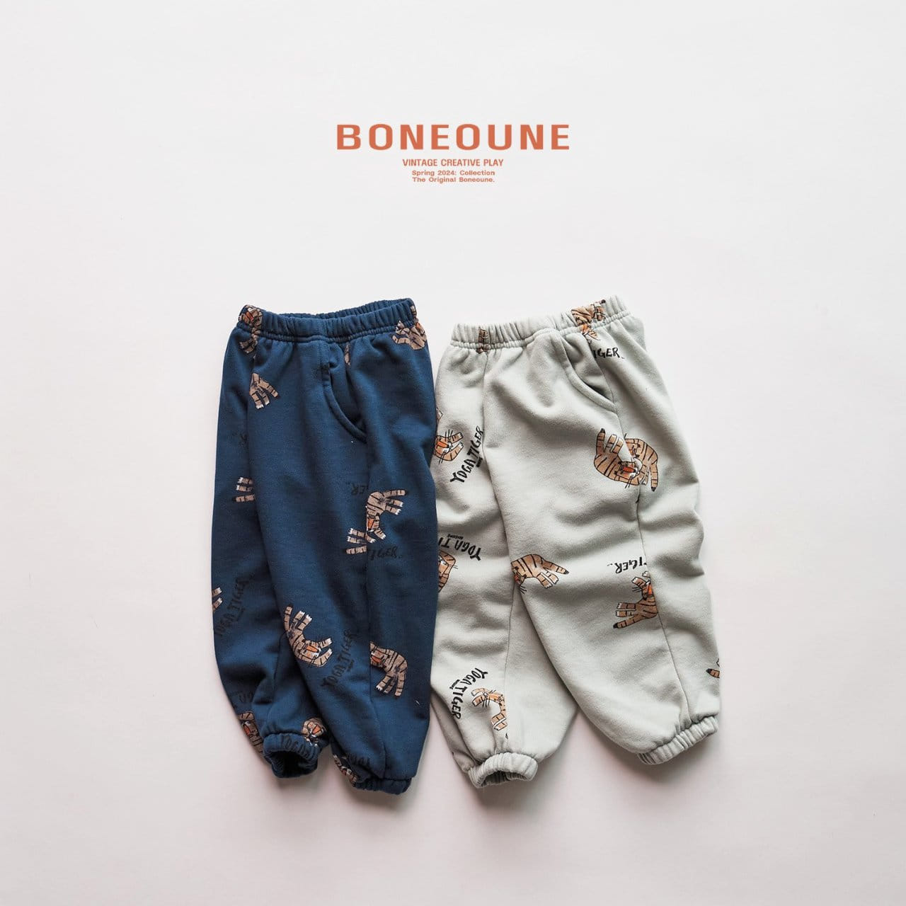 Boneoune - Korean Children Fashion - #designkidswear - Yoga Tiger Jogger Pants