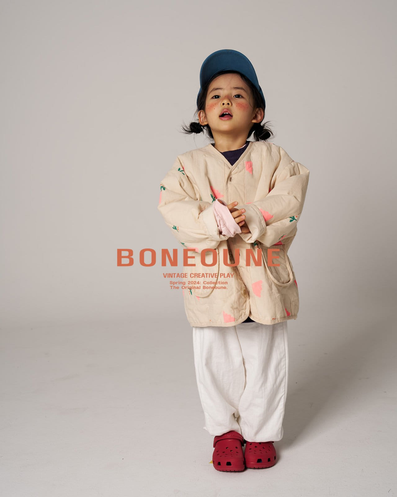 Boneoune - Korean Children Fashion - #kidsstore - Triangle Flower Overlap - 7
