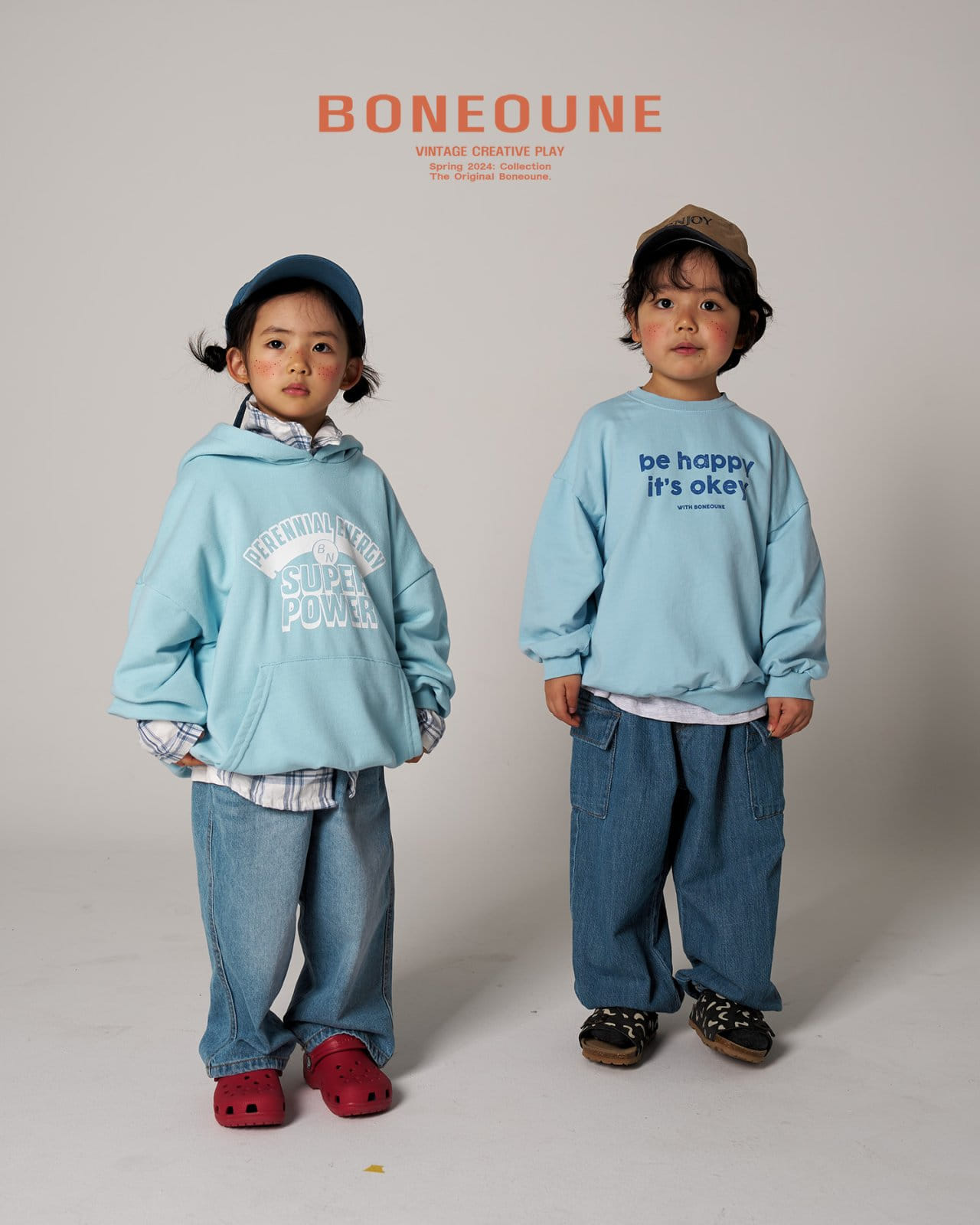 Boneoune - Korean Children Fashion - #minifashionista - Soft Cargo Denim Pants - 5