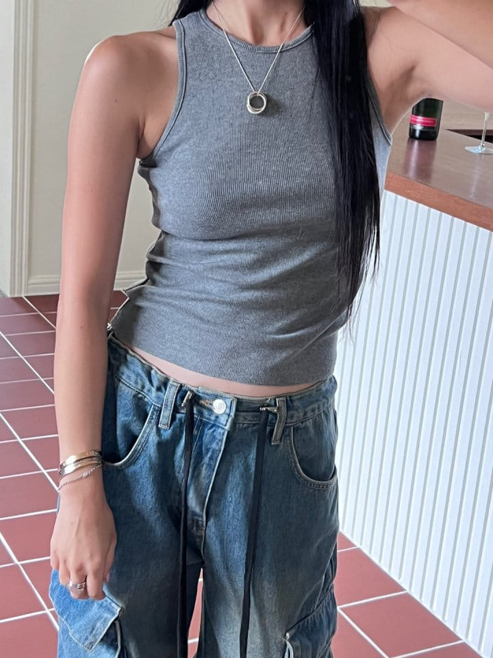 Bricklane - Korean Women Fashion - #momslook - Ribbon Mango Sleeveless Top - 11
