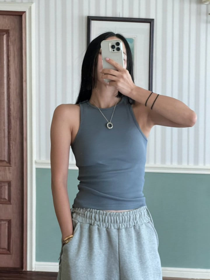 Bricklane - Korean Women Fashion - #momslook - Ribbon Mango Sleeveless Top - 3