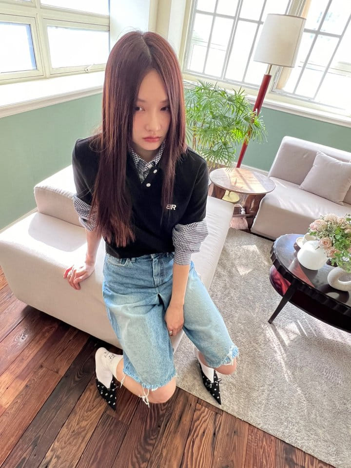 Bricklane - Korean Women Fashion - #womensfashion - BR Collar T-shirt - 4