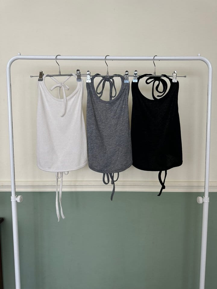 Bricklane - Korean Women Fashion - #momslook - Layer Halter Sleeveless Top