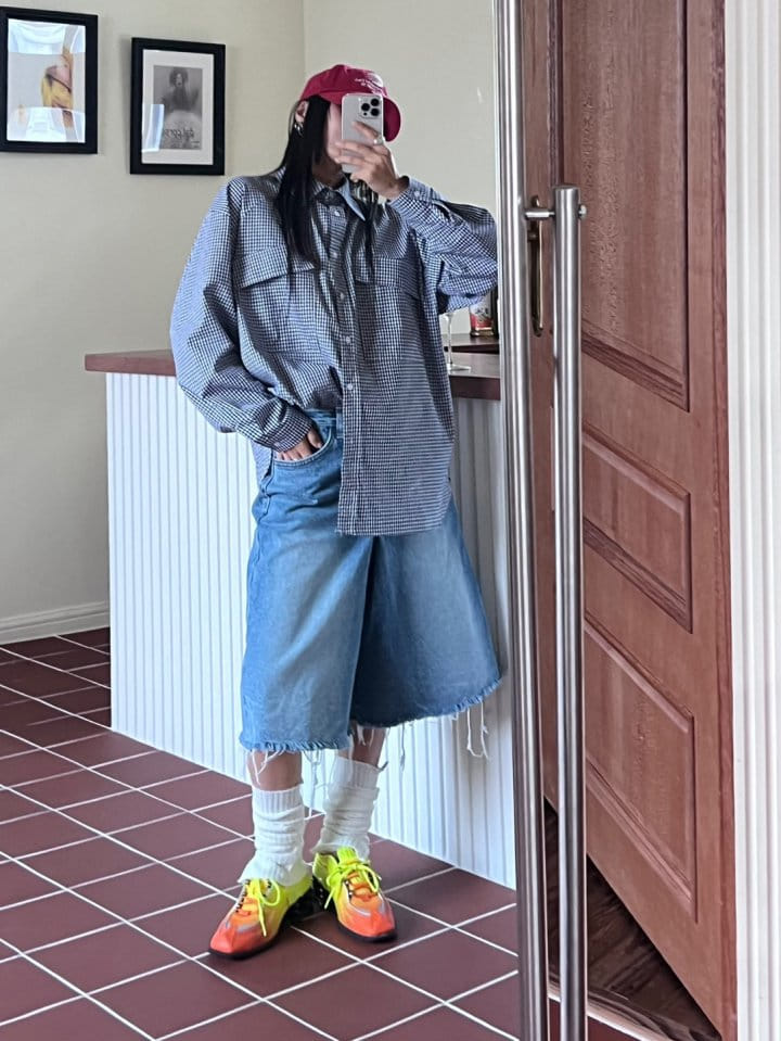 Bricklane - Korean Women Fashion - #momslook - Check Shirt - 6