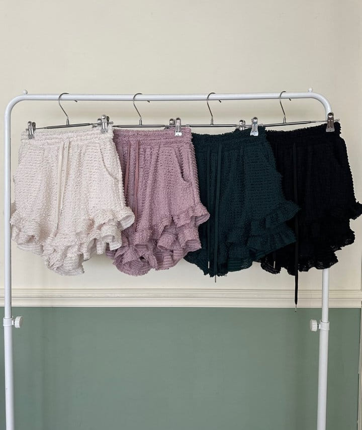 Bricklane - Korean Women Fashion - #romanticstyle - All Love Double Frill Shorts