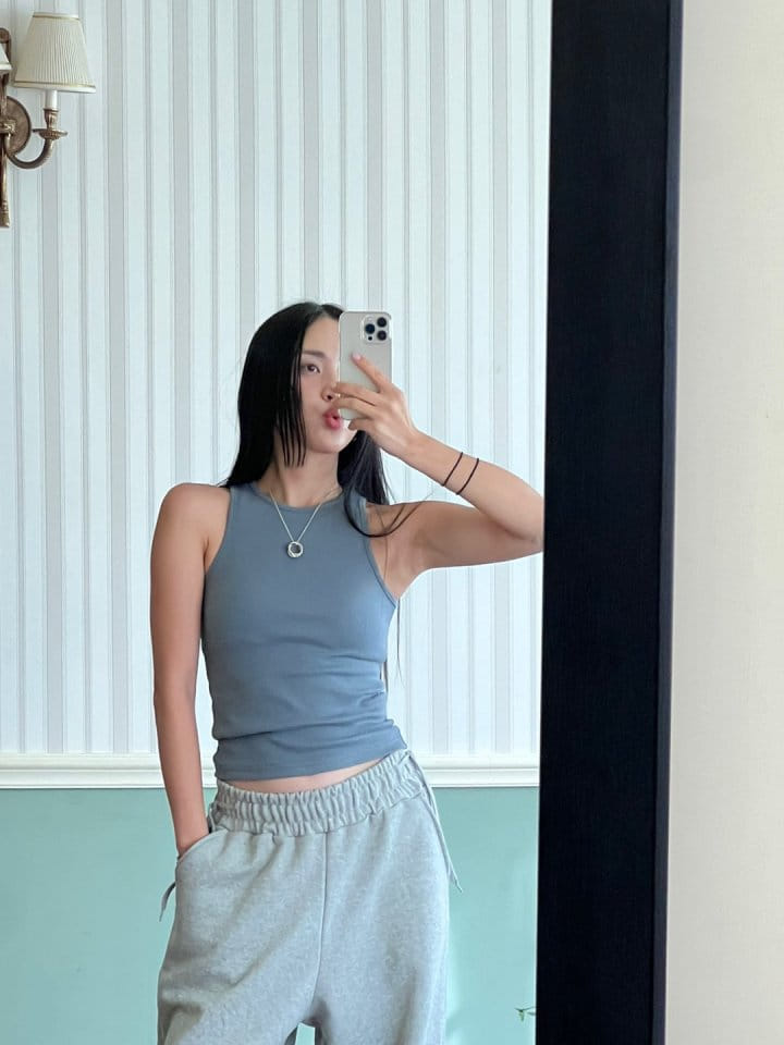 Bricklane - Korean Women Fashion - #momslook - Ribbon Mango Sleeveless Top - 4